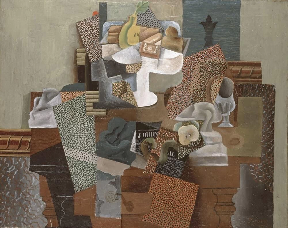 Natura morta con composta e vetro, 1914